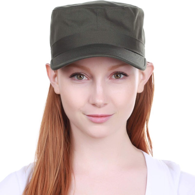 KBETHOS KBK-1464 OLV L Cadet Army Cap Basic Everyday Military Style Hat (Now with STASH Pocket Version Available) - Image 5